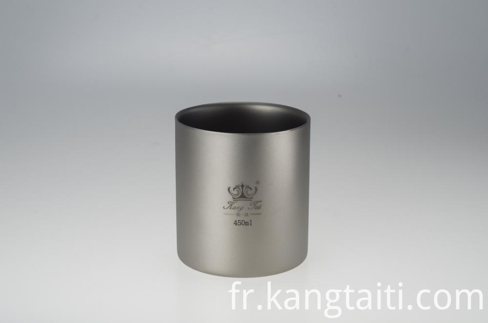 Coupe à double paroi en titane Titanium Double-Wall Cup